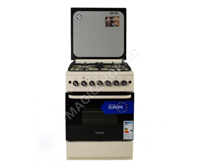 Aragaz combinat Vesta GC-E6060iCTg/BE Aragaz combinat Vesta GC-E6060iCTg/BE